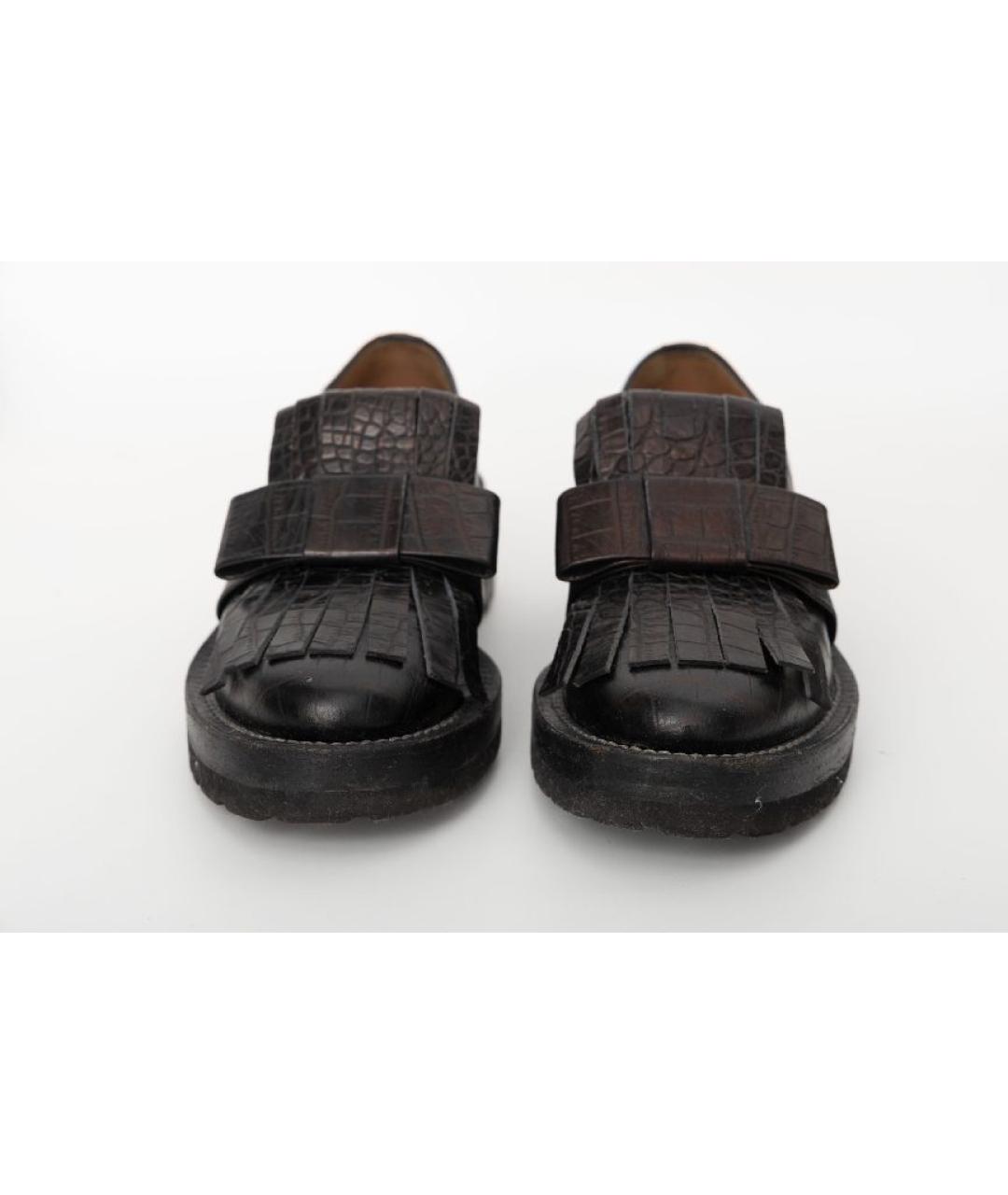 MARNI Черные кожаные лоферы, фото 2