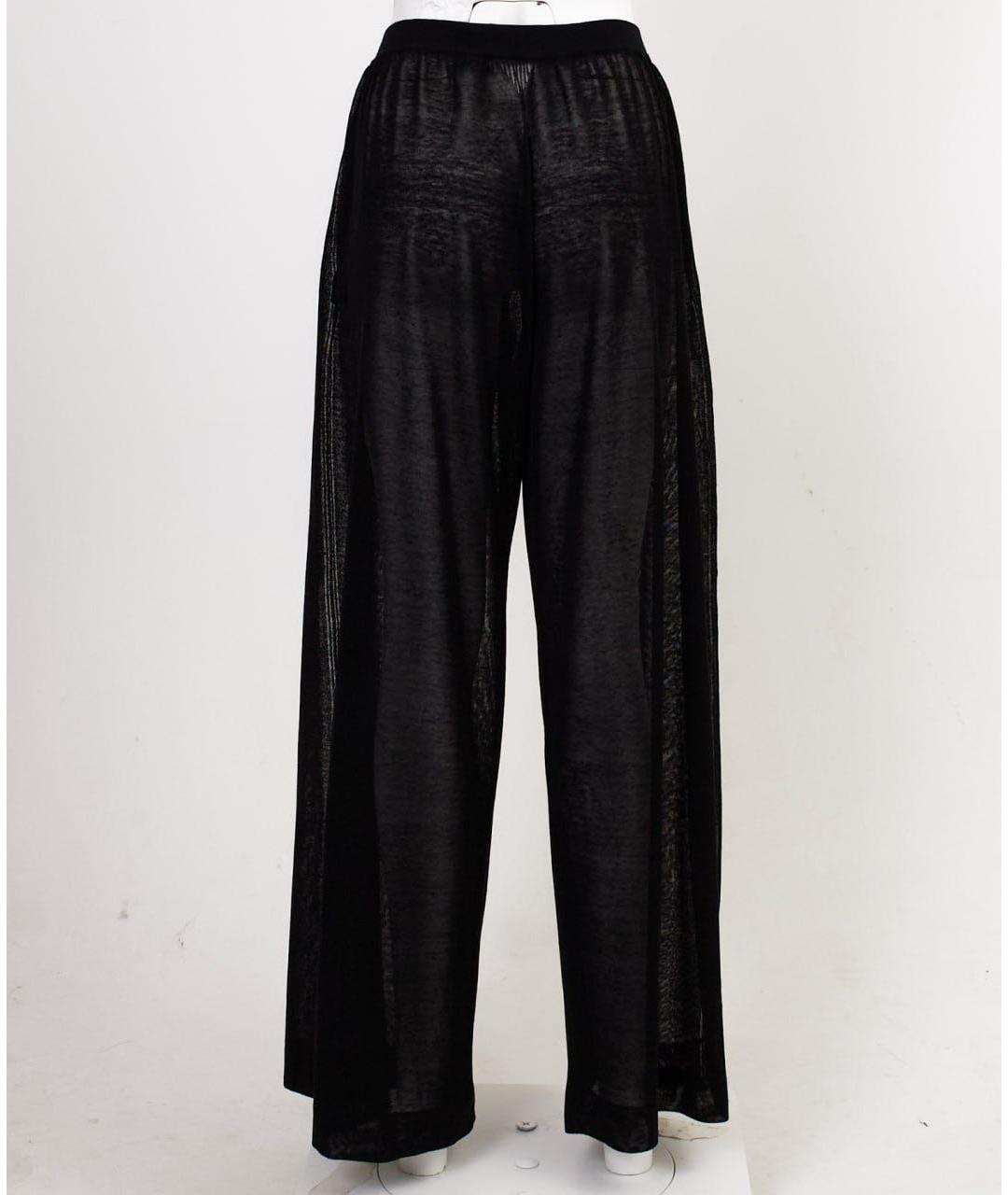 ALAIA Черные льняные брюки широкие, фото 2