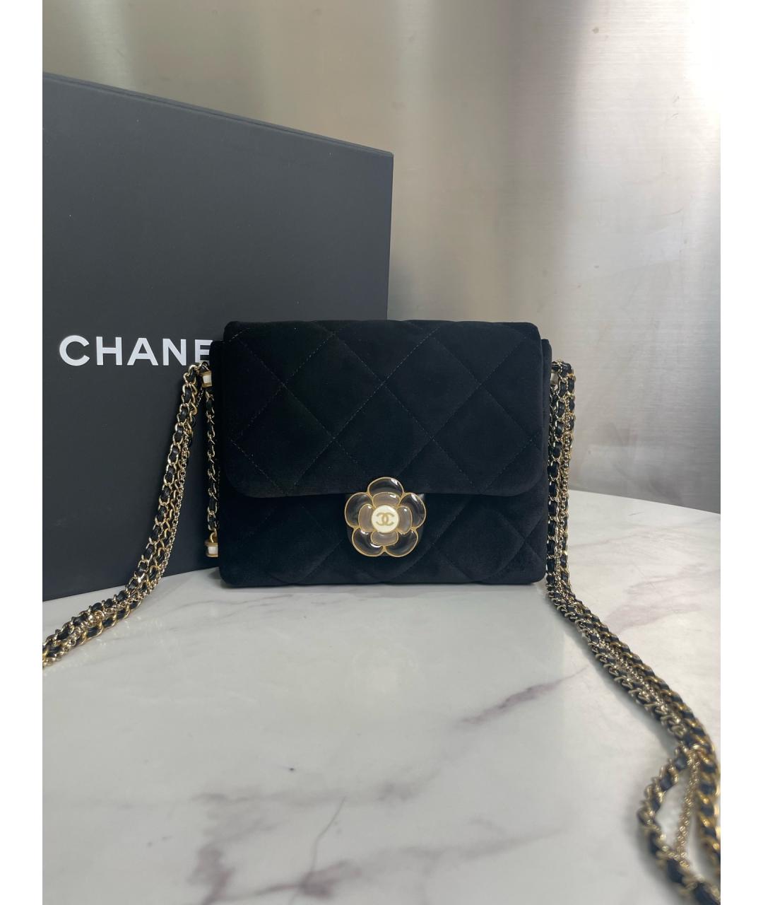 CHANEL Черная сумка через плечо, фото 5