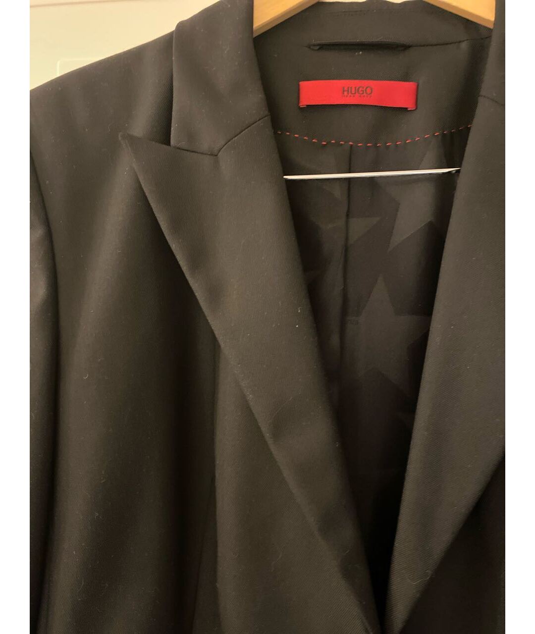 HUGO BOSS Черный шерстяной жакет/пиджак, фото 4