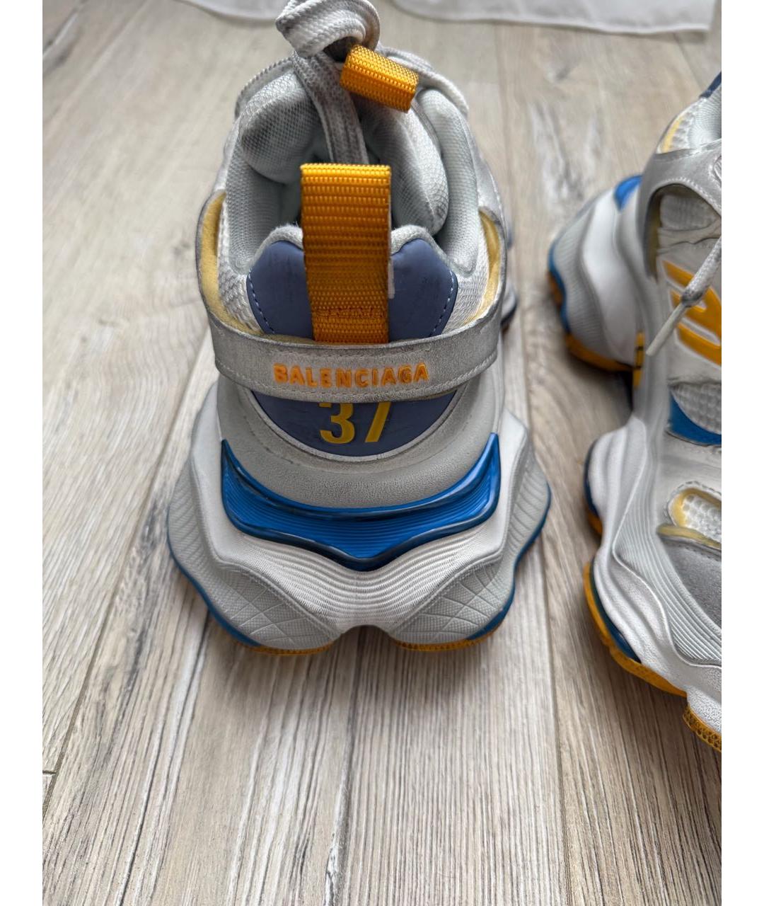 BALENCIAGA Бежевые текстильные кроссовки, фото 3