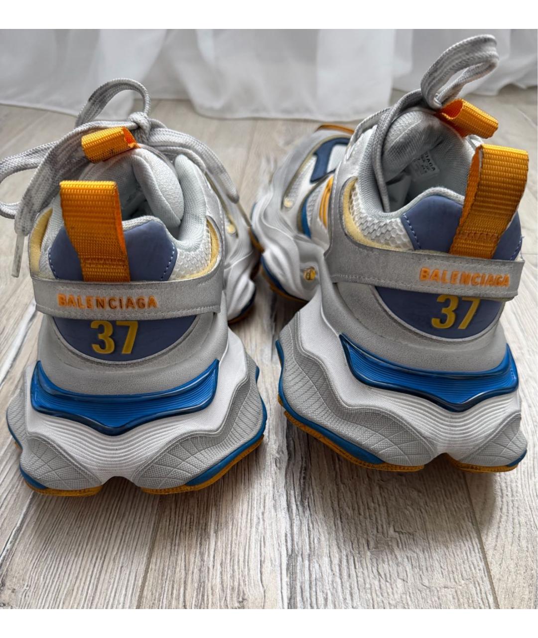 BALENCIAGA Бежевые текстильные кроссовки, фото 4