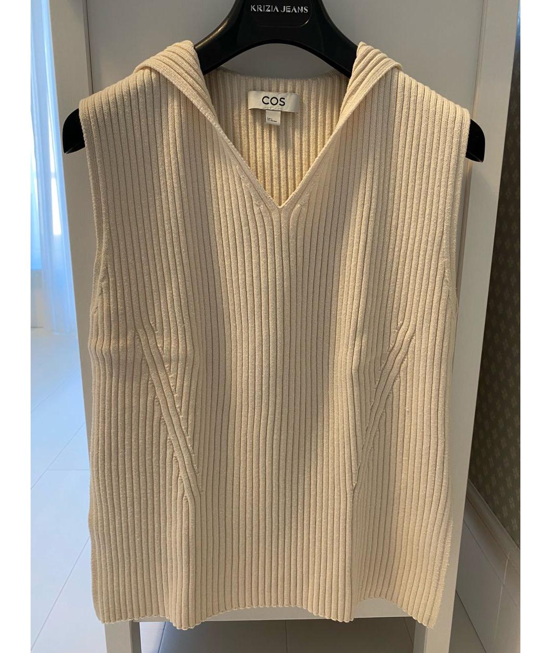 COS Бежевая шерстяная жилетка, фото 4
