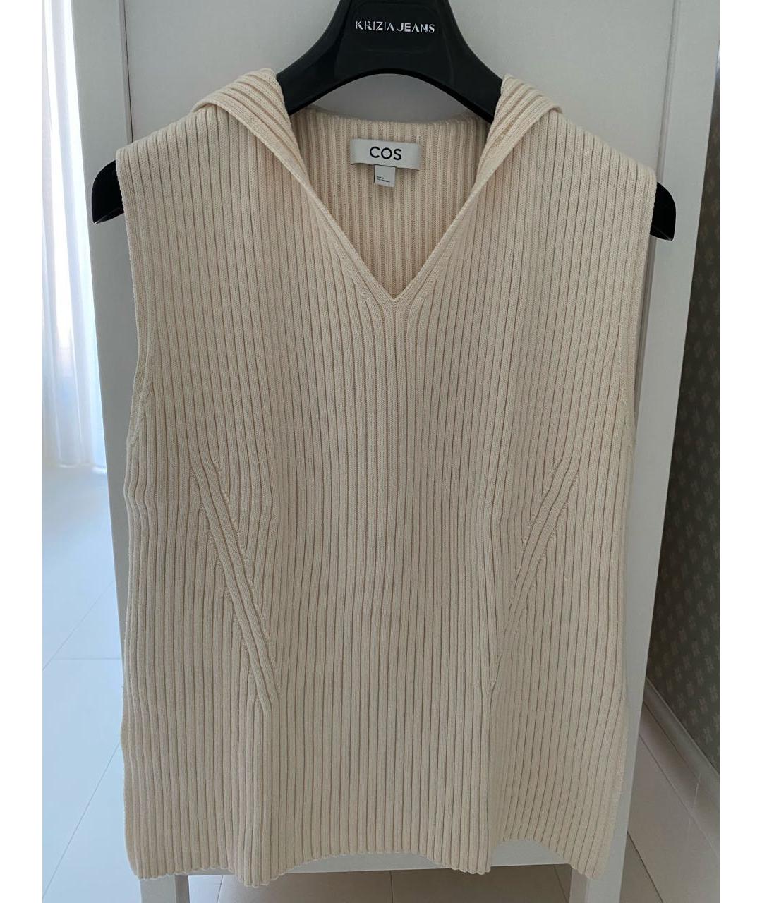 COS Бежевая шерстяная жилетка, фото 5