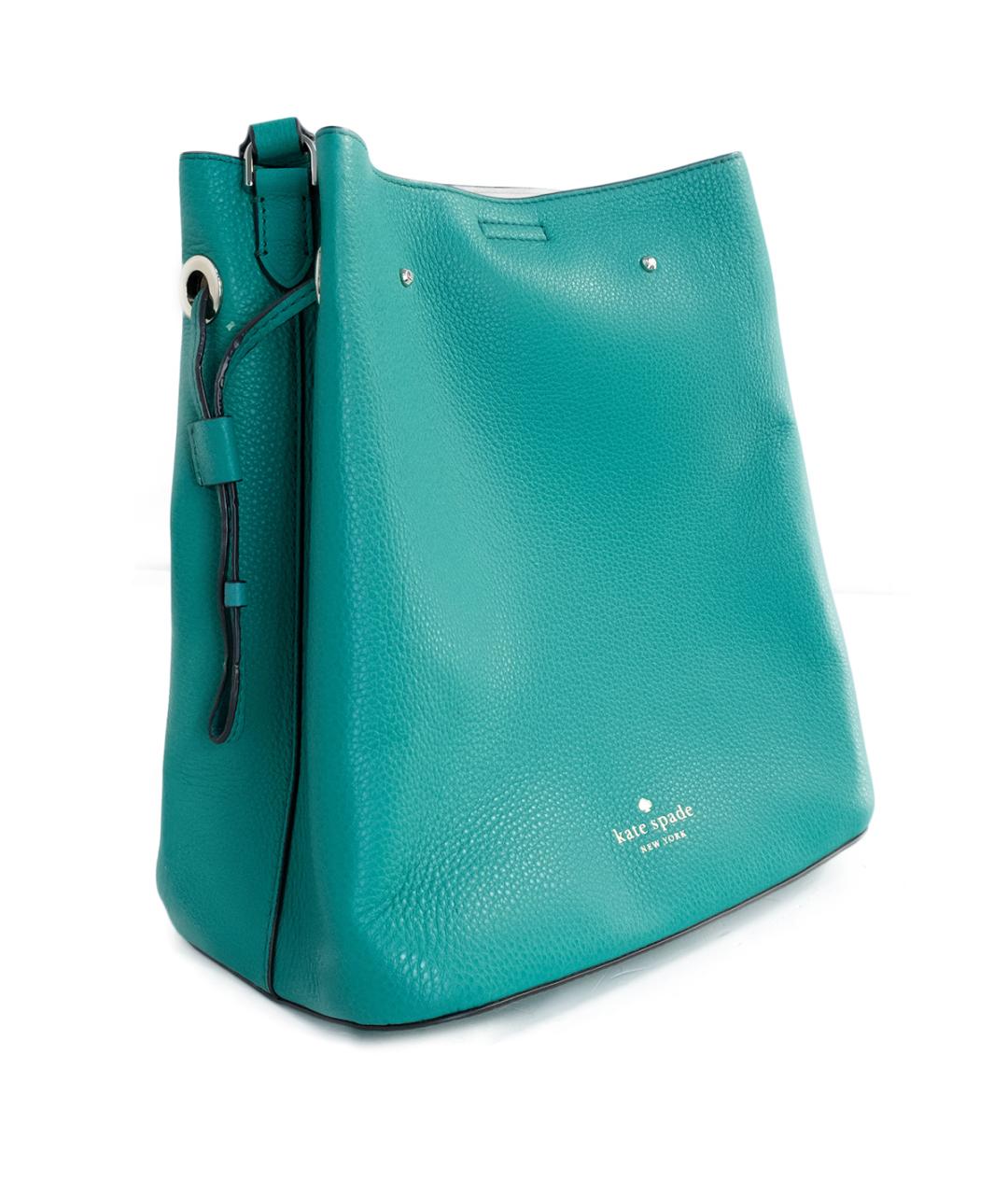 KATE SPADE Зеленая кожаная сумка через плечо, фото 2