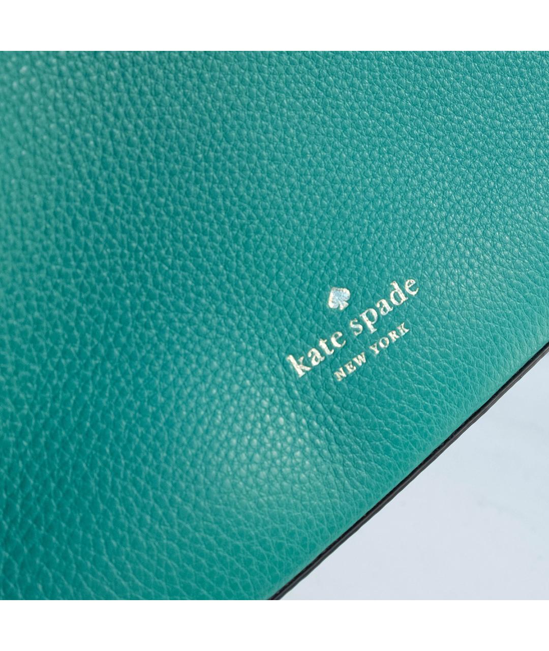 KATE SPADE Зеленая кожаная сумка через плечо, фото 5