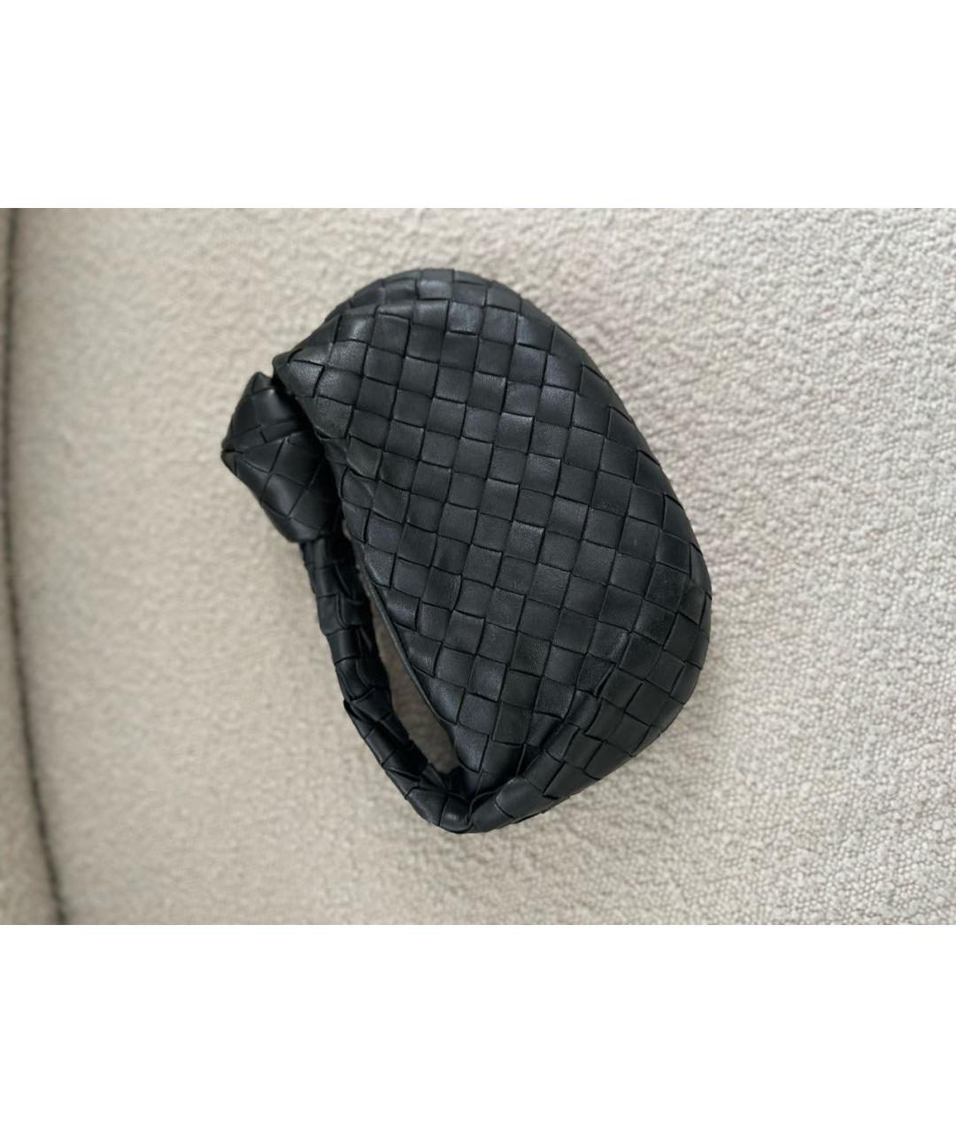 BOTTEGA VENETA Черная кожаная сумка с короткими ручками, фото 2