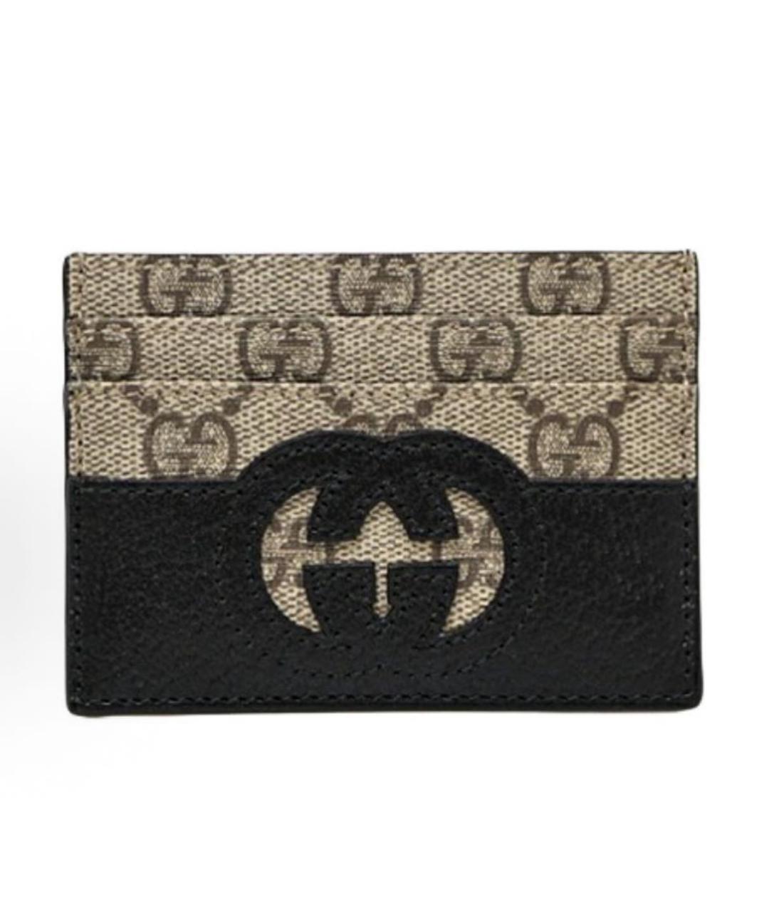 GUCCI Черный кожаный кардхолдер, фото 6