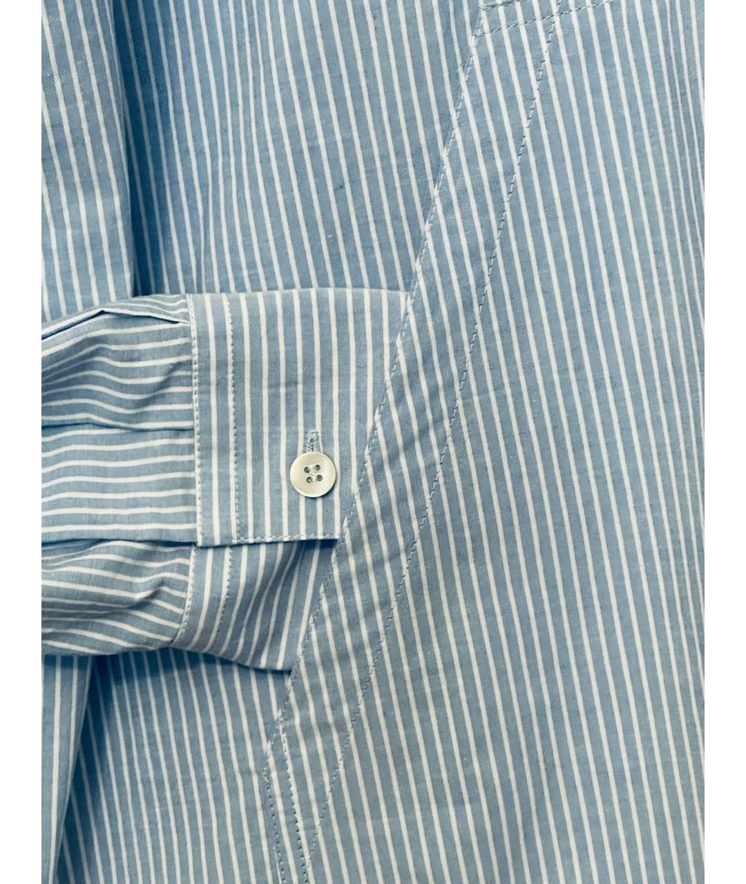 MM6 MAISON MARGIELA Голубое хлопковое повседневное платье, фото 4