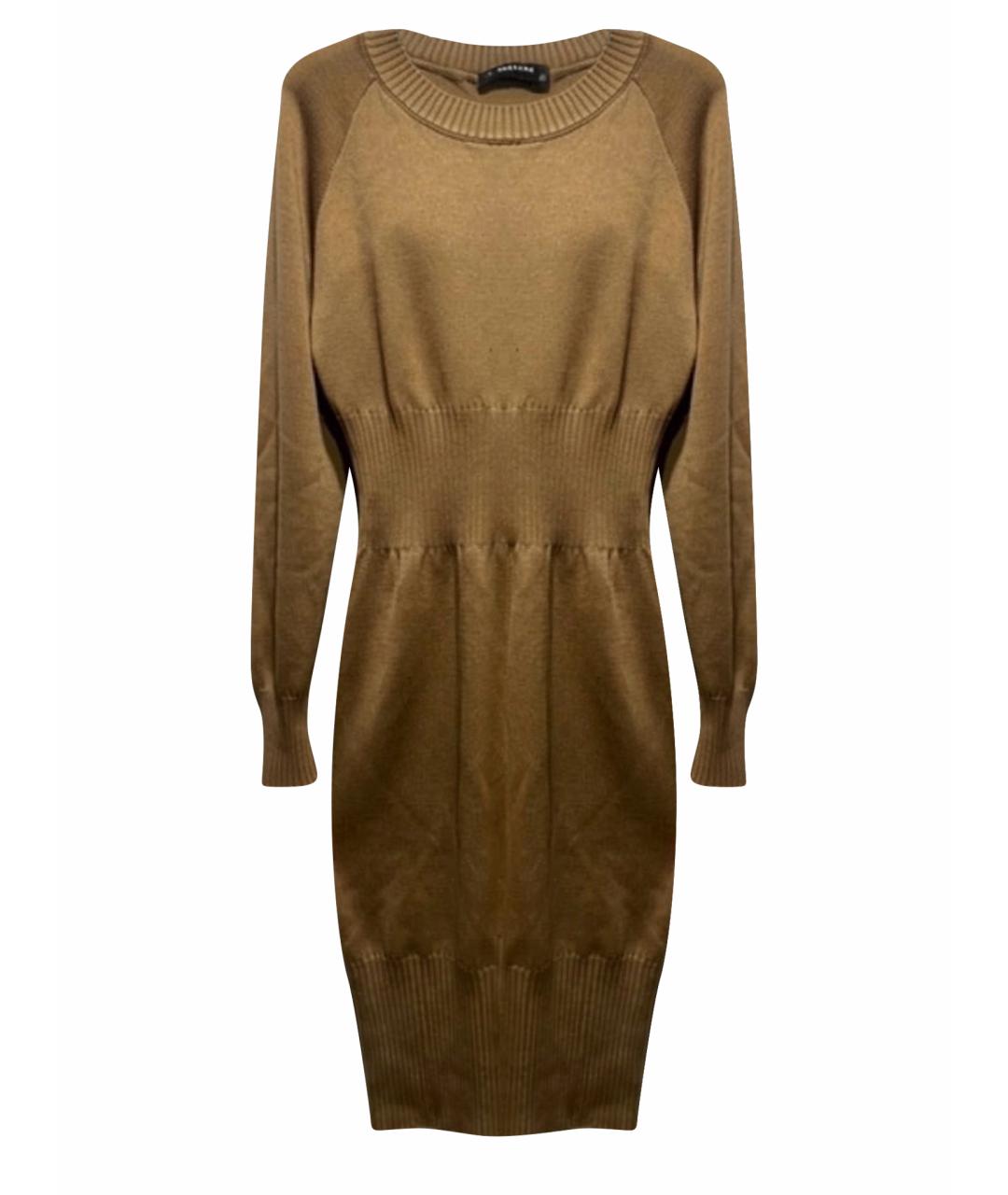 CHANEL Коричневое кашемировое повседневное платье, фото 1