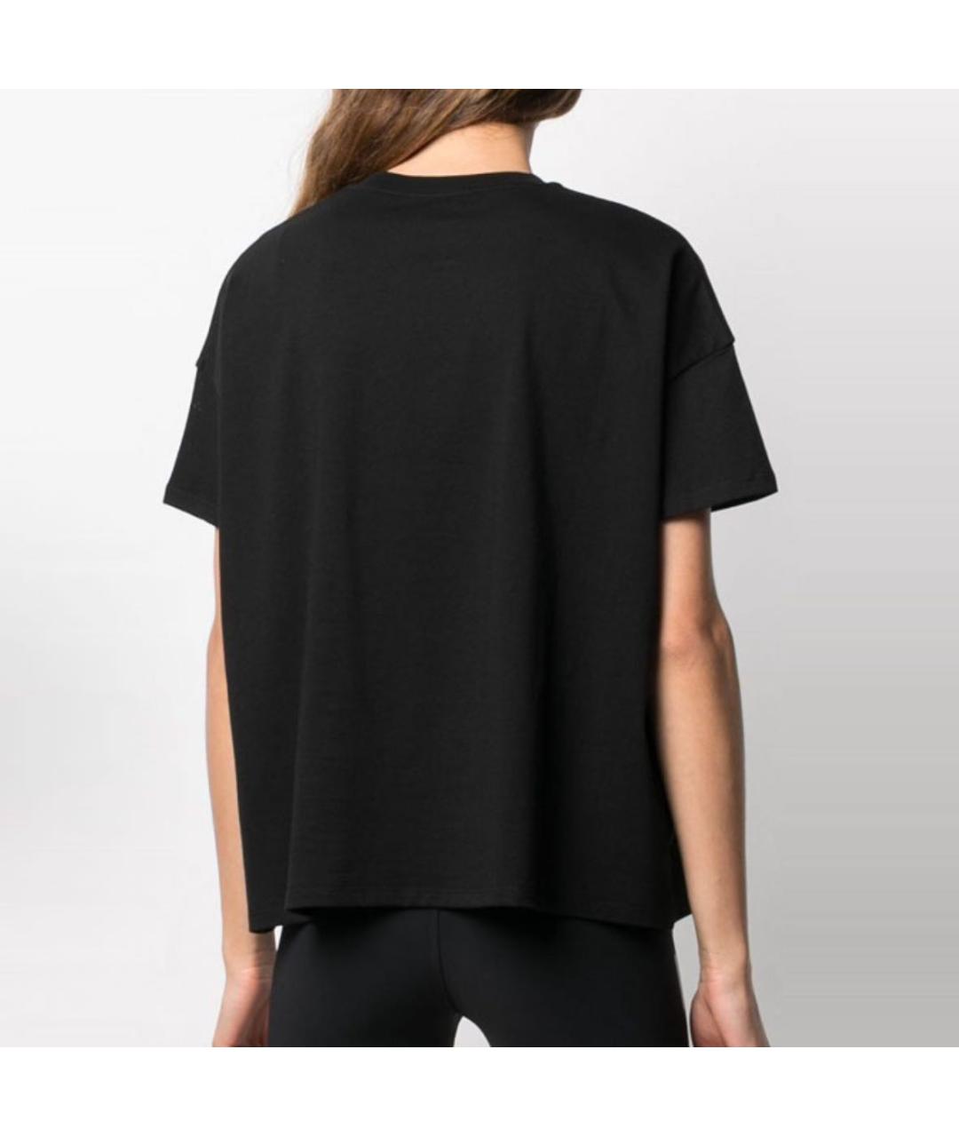 MONCLER Черная хлопковая футболка, фото 2