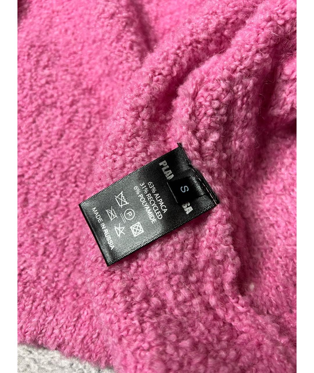 PLANTA ROSA Розовый шерстяной кардиган, фото 8