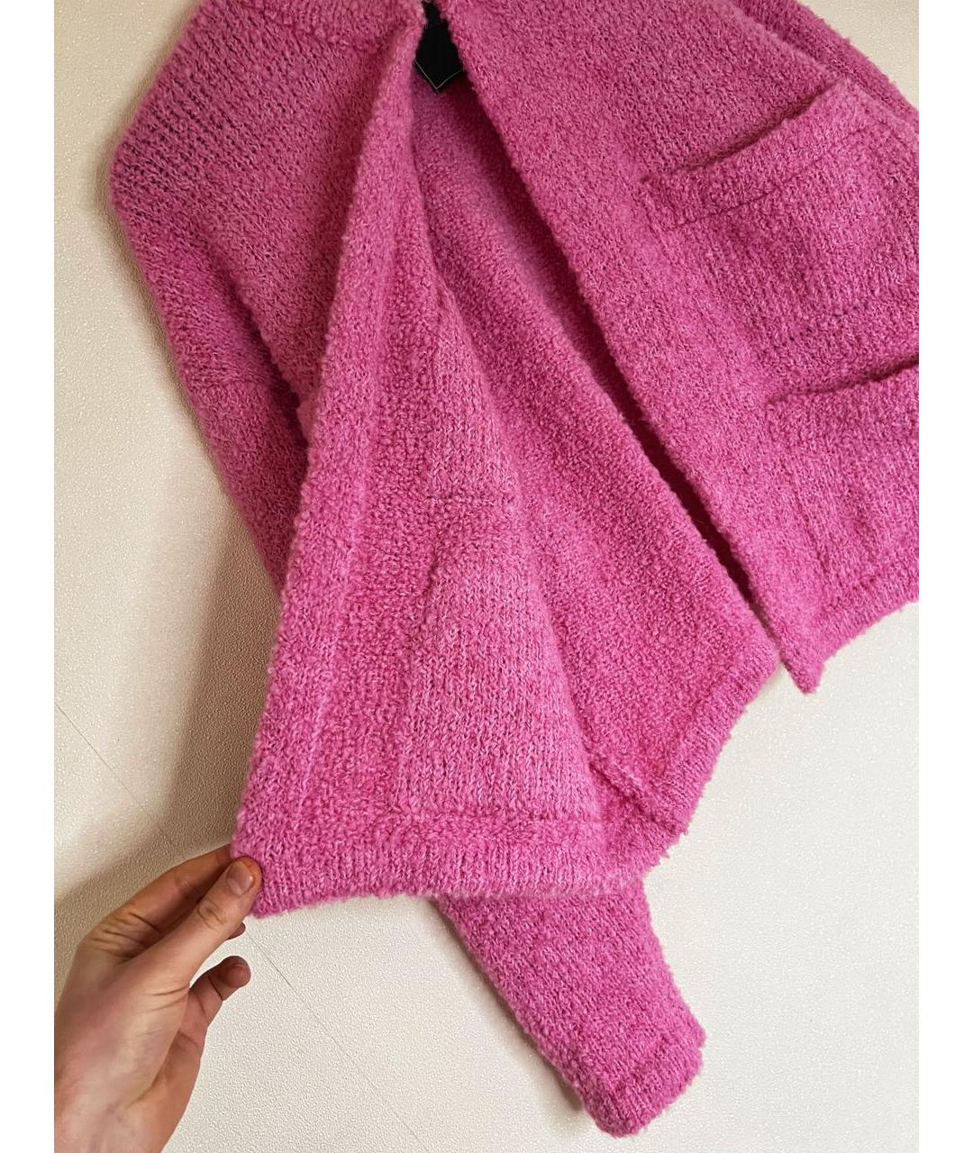PLANTA ROSA Розовый шерстяной кардиган, фото 6