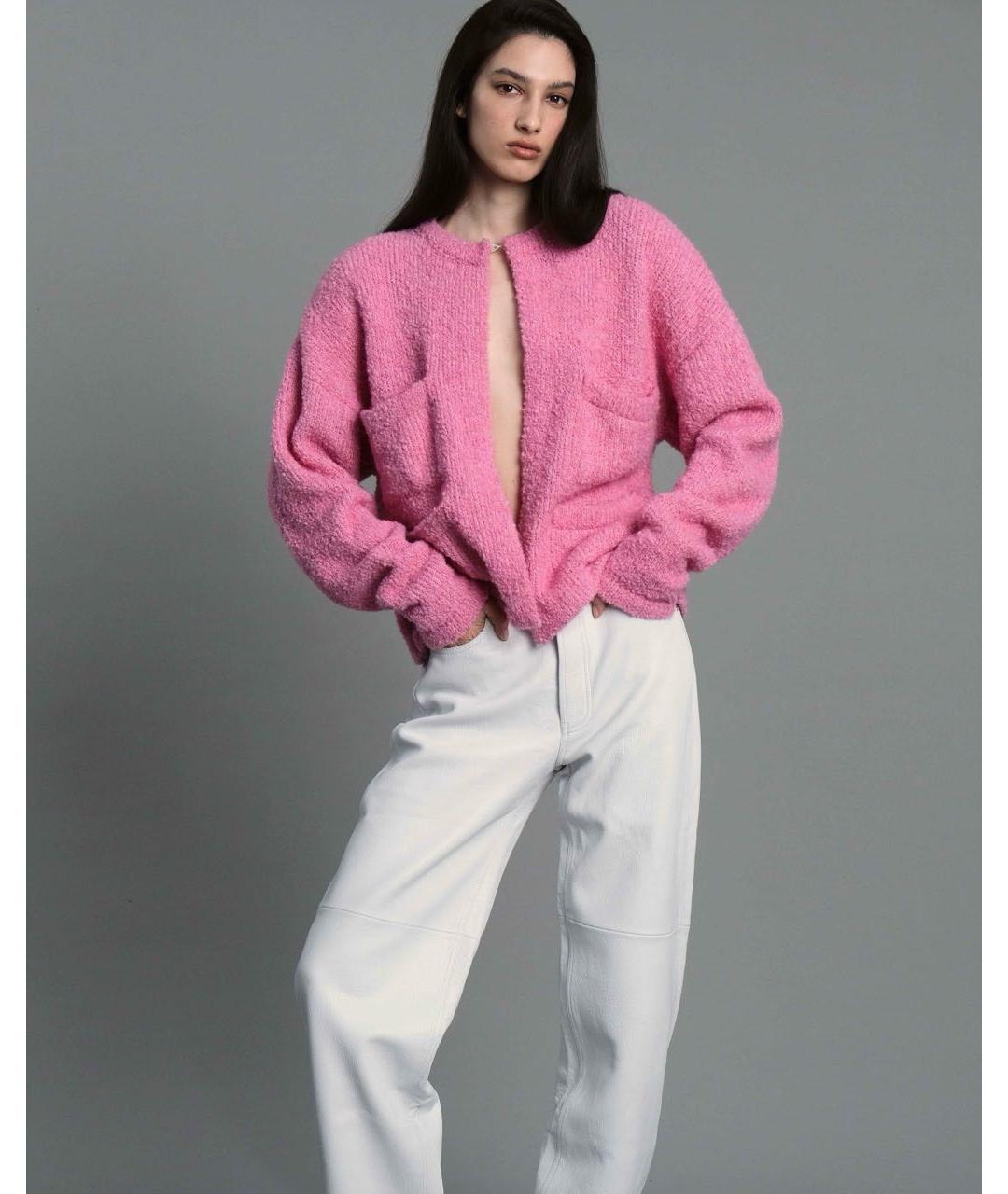 PLANTA ROSA Розовый шерстяной кардиган, фото 2