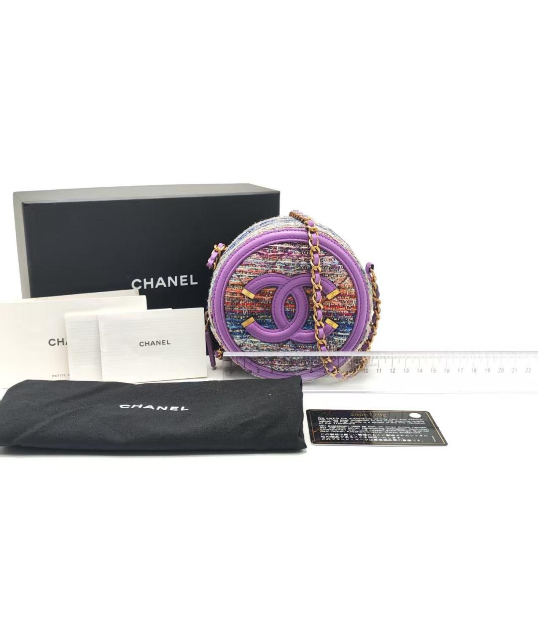 CHANEL Мульти твидовая сумка через плечо, фото 2