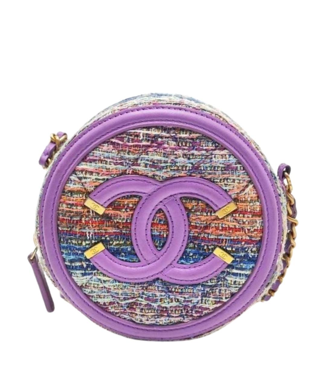 CHANEL Мульти твидовая сумка через плечо, фото 10