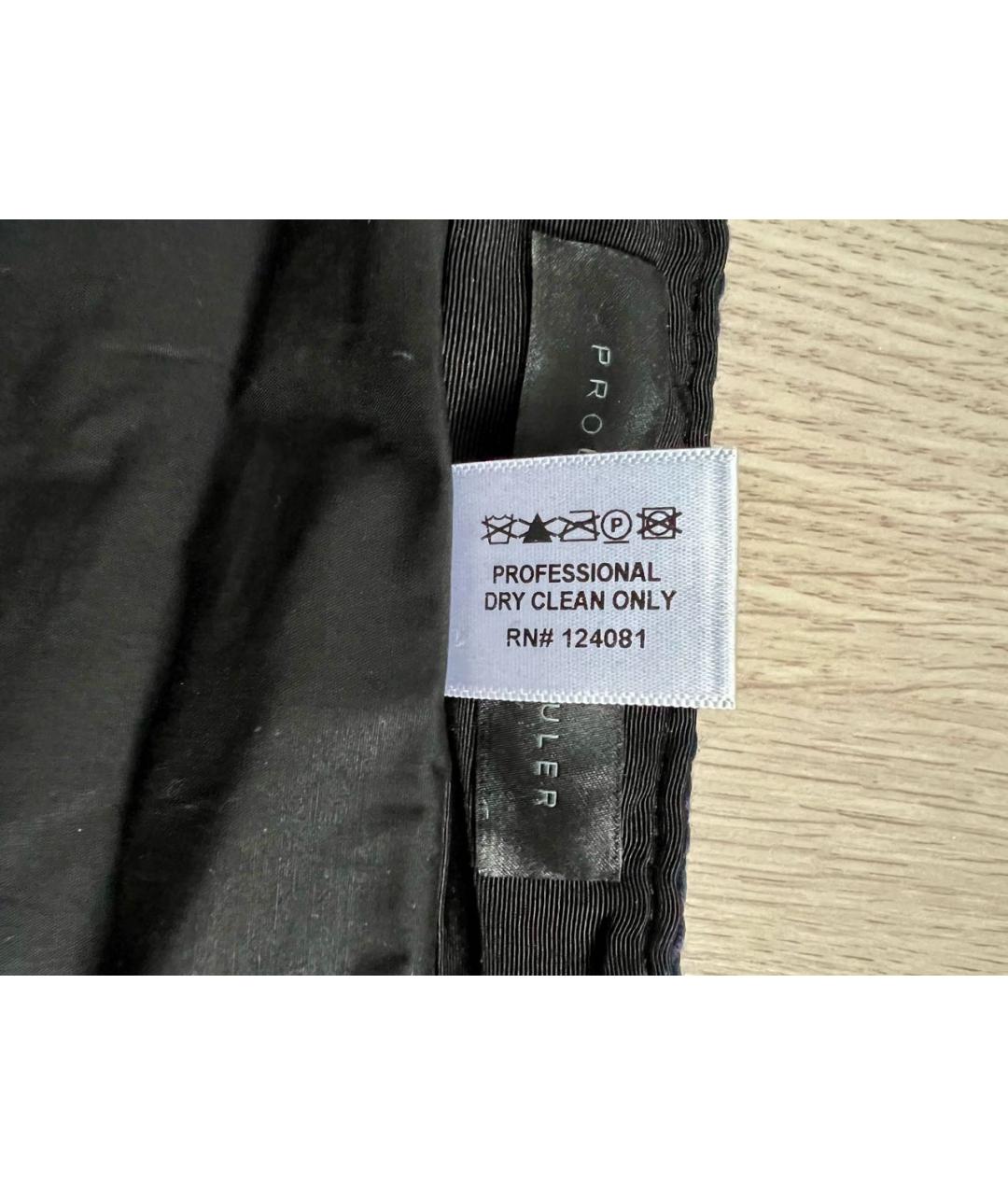 PROENZA SCHOULER Синяя хлопковая юбка мини, фото 5