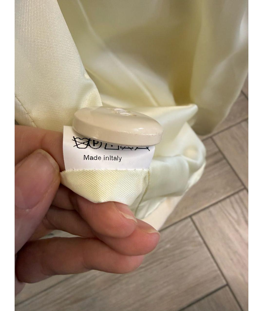 ALEXANDER MCQUEEN Белое шерстяное пальто, фото 6