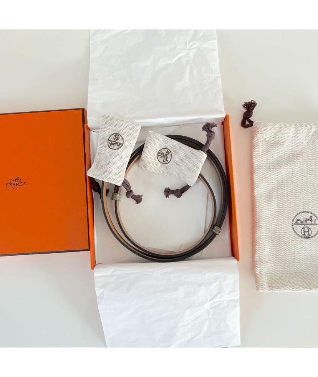 HERMES Бежевый кожаный ремень, фото 3