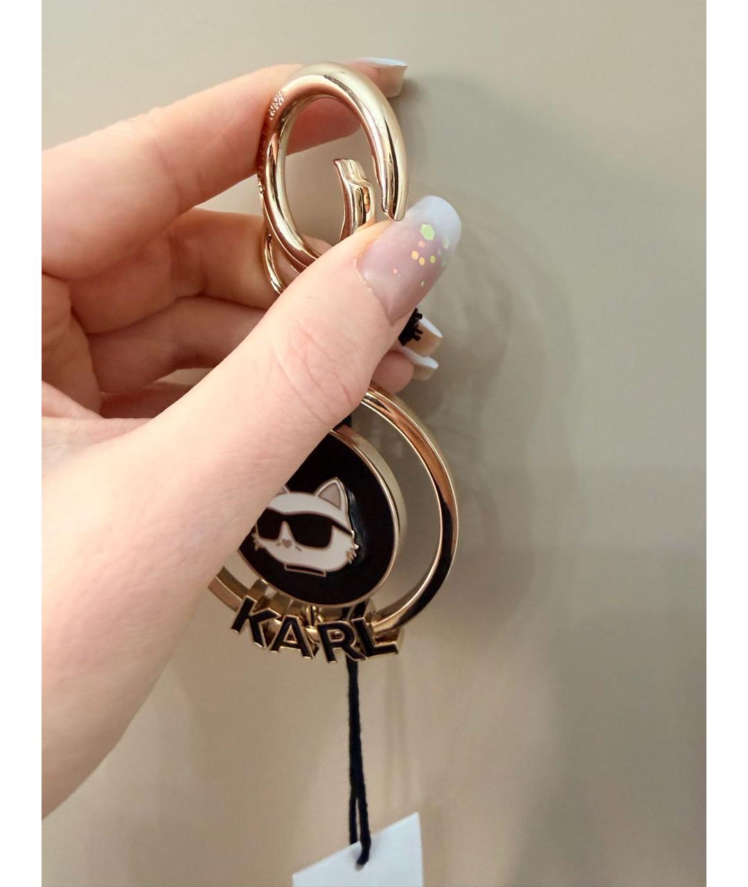 KARL LAGERFELD Золотой брелок, фото 4