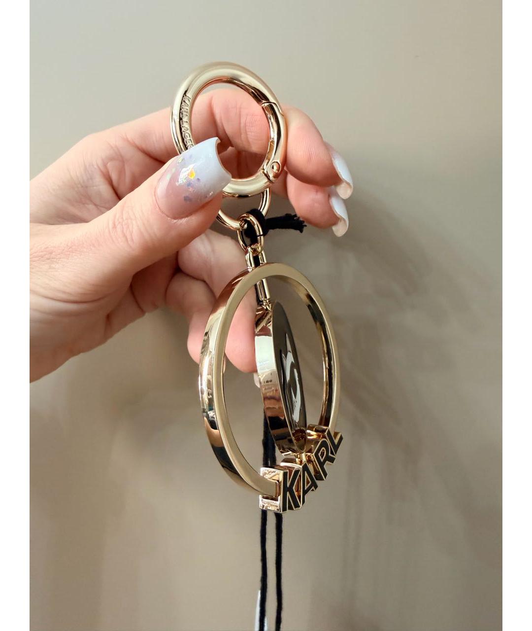 KARL LAGERFELD Золотой брелок, фото 3