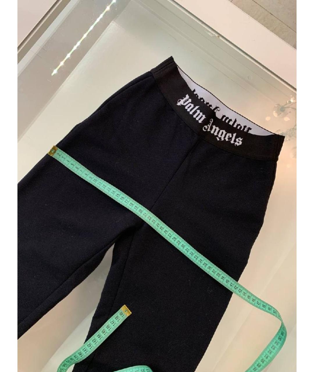 PALM ANGELS Черные хлопковые брюки узкие, фото 7