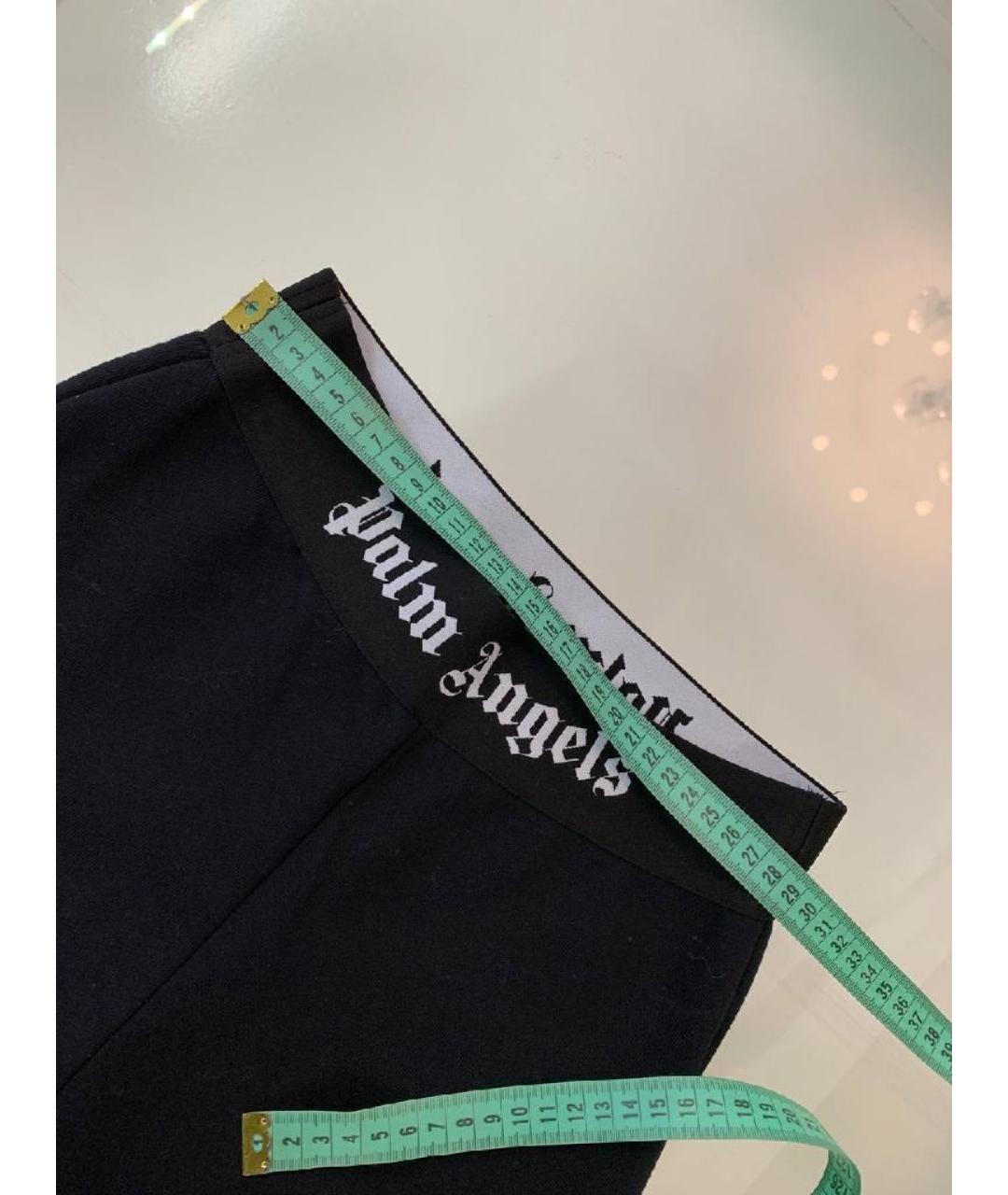 PALM ANGELS Черные хлопковые брюки узкие, фото 6