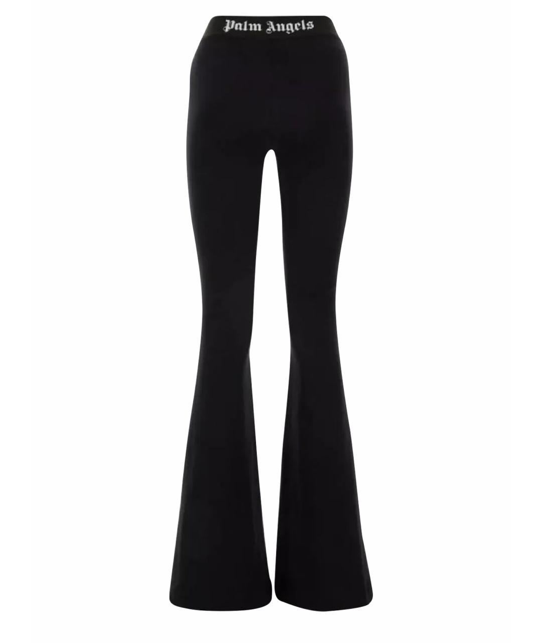 PALM ANGELS Черные хлопковые брюки узкие, фото 1