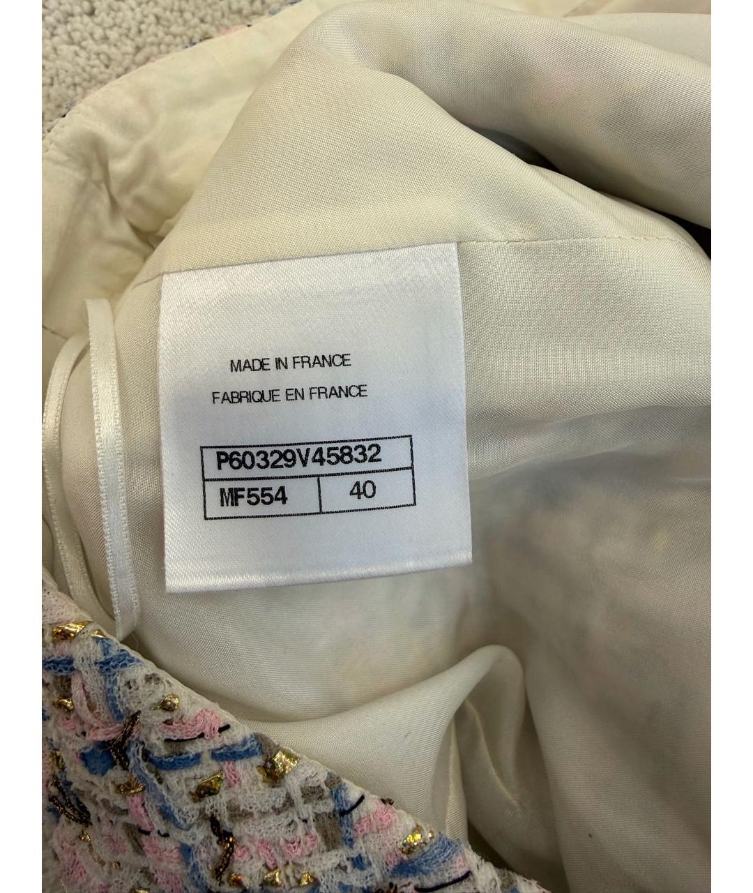 CHANEL Розовые твидовые брюки узкие, фото 5