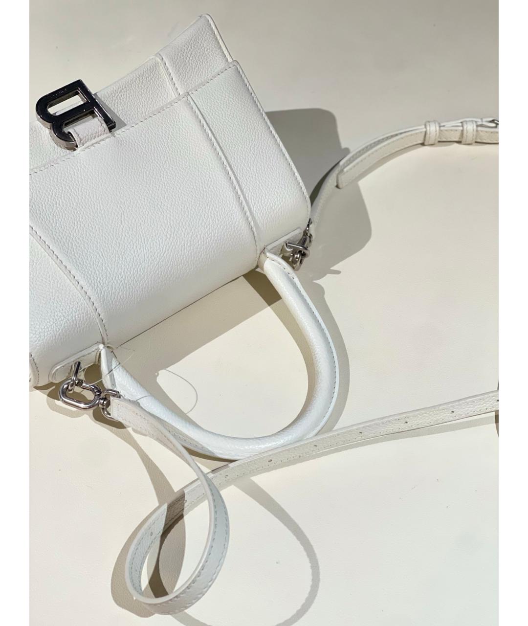 BALENCIAGA Белая кожаная сумка через плечо, фото 8