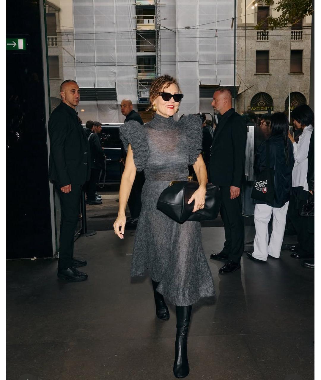 ALAIA Серый шерстяной костюм с юбками, фото 5