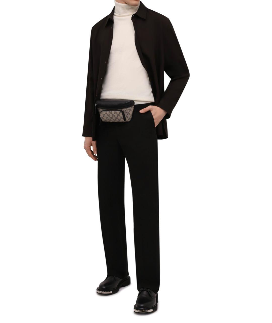 GUCCI Бежевая кожаная поясная сумка, фото 4