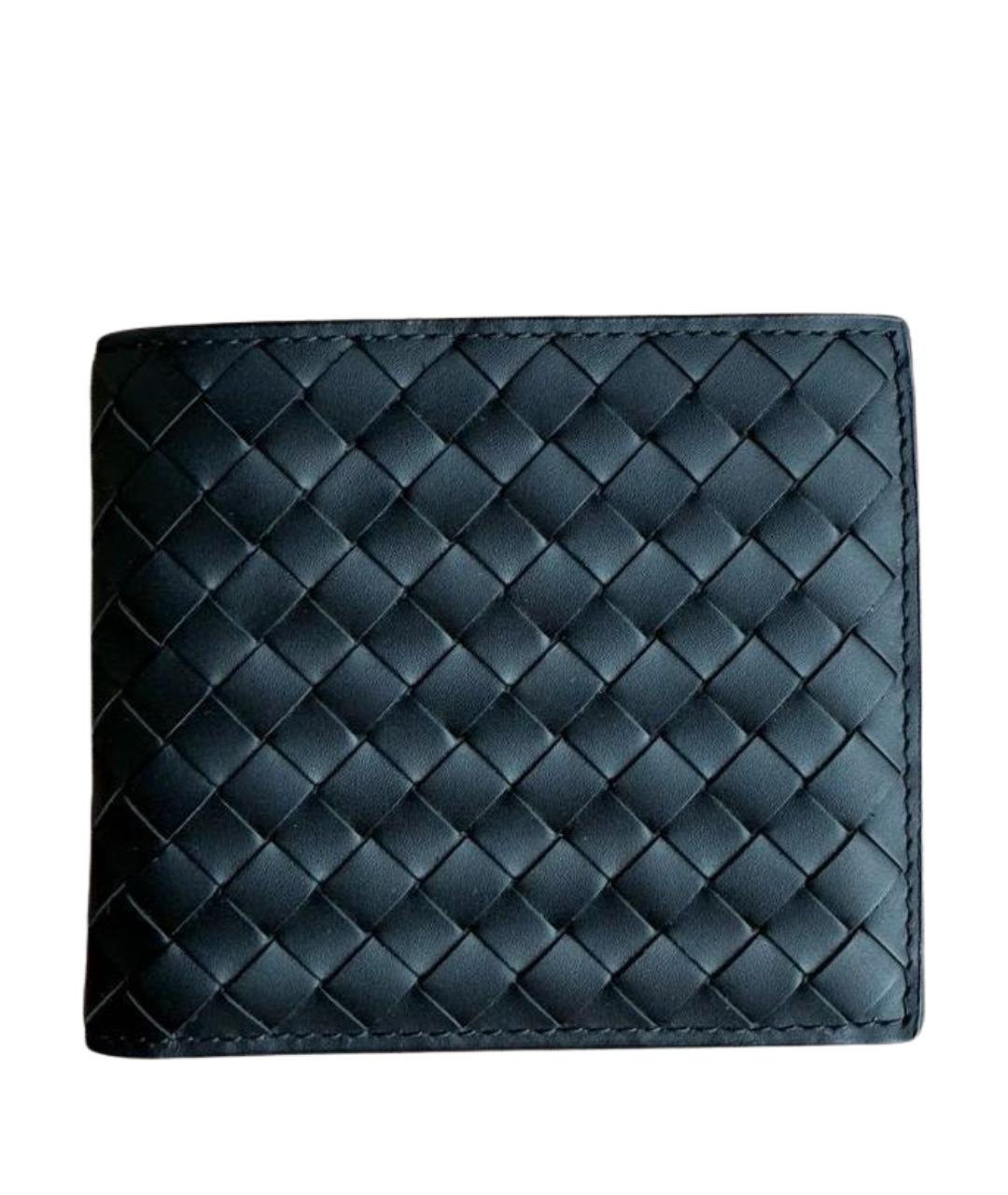 BOTTEGA VENETA Черный кожаный кошелек, фото 1