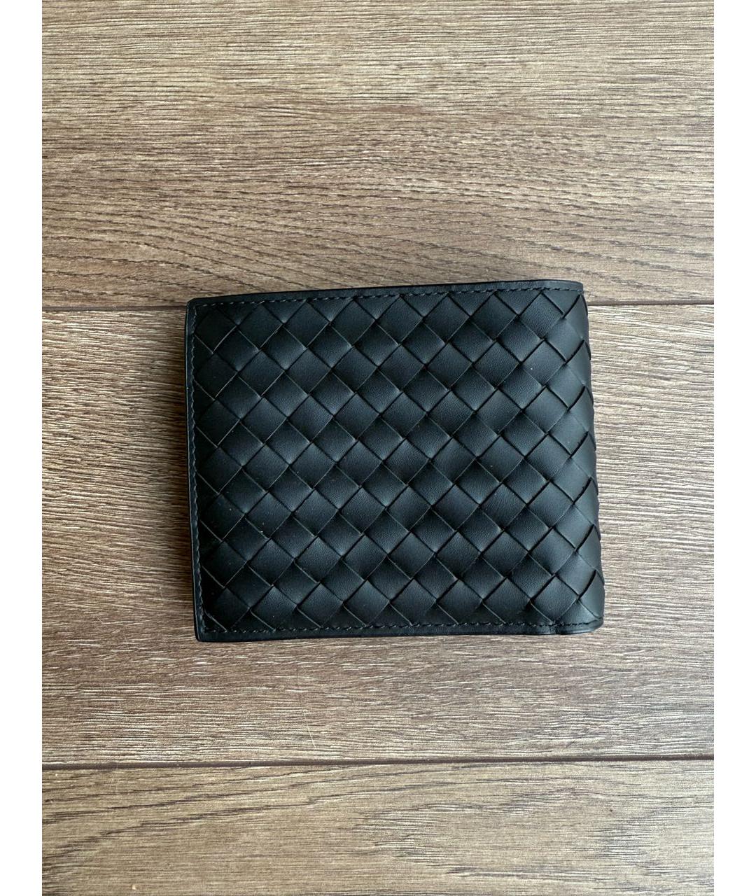 BOTTEGA VENETA Черный кожаный кошелек, фото 2
