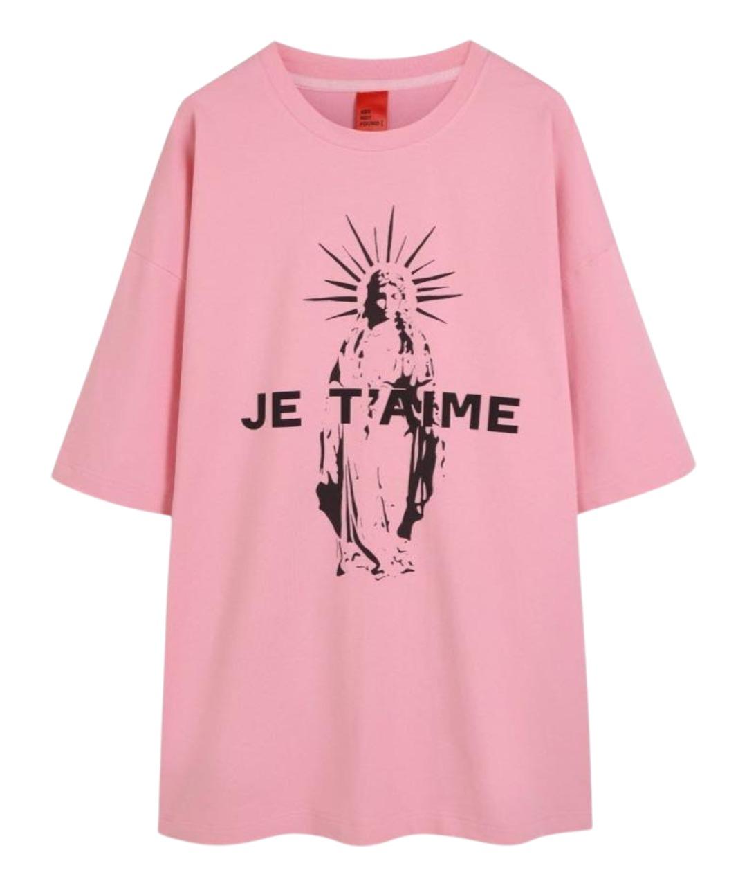 404NOTFOUND Розовая хлопковая футболка, фото 1