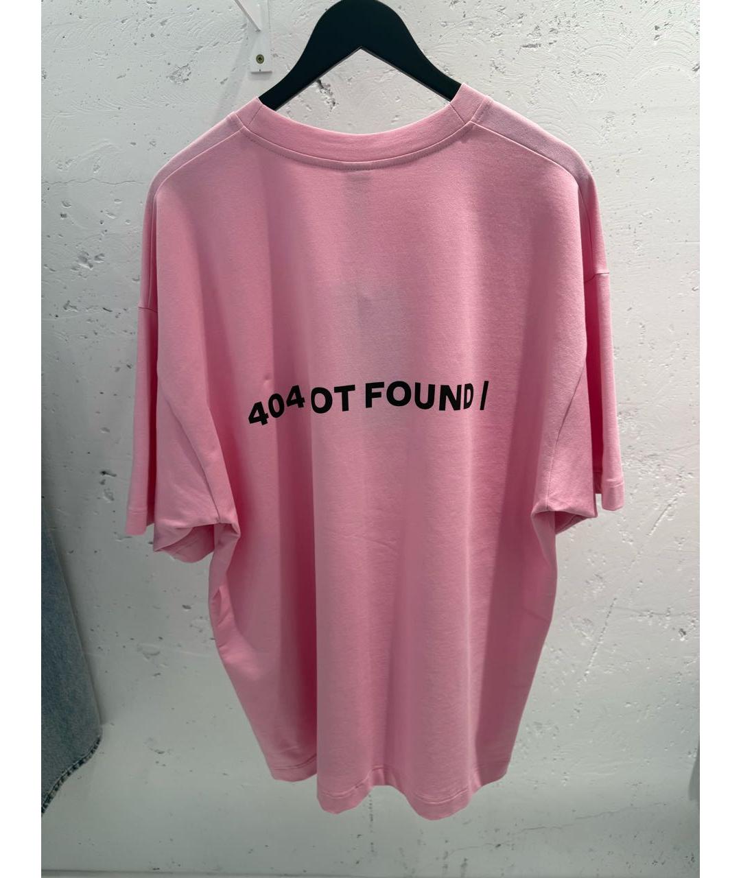 404NOTFOUND Розовая хлопковая футболка, фото 6