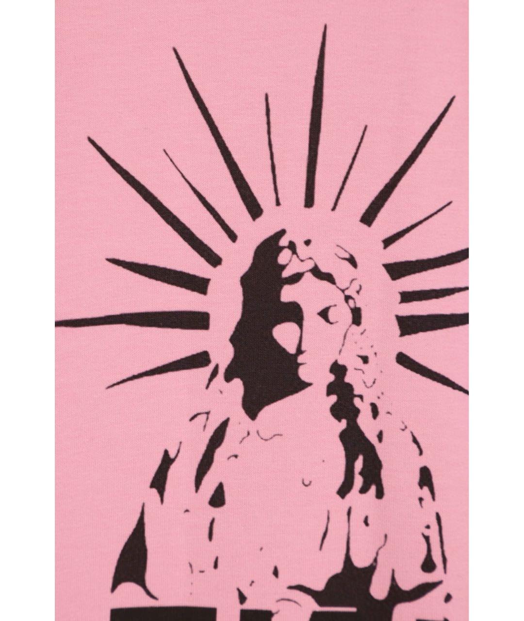 404NOTFOUND Розовая хлопковая футболка, фото 4