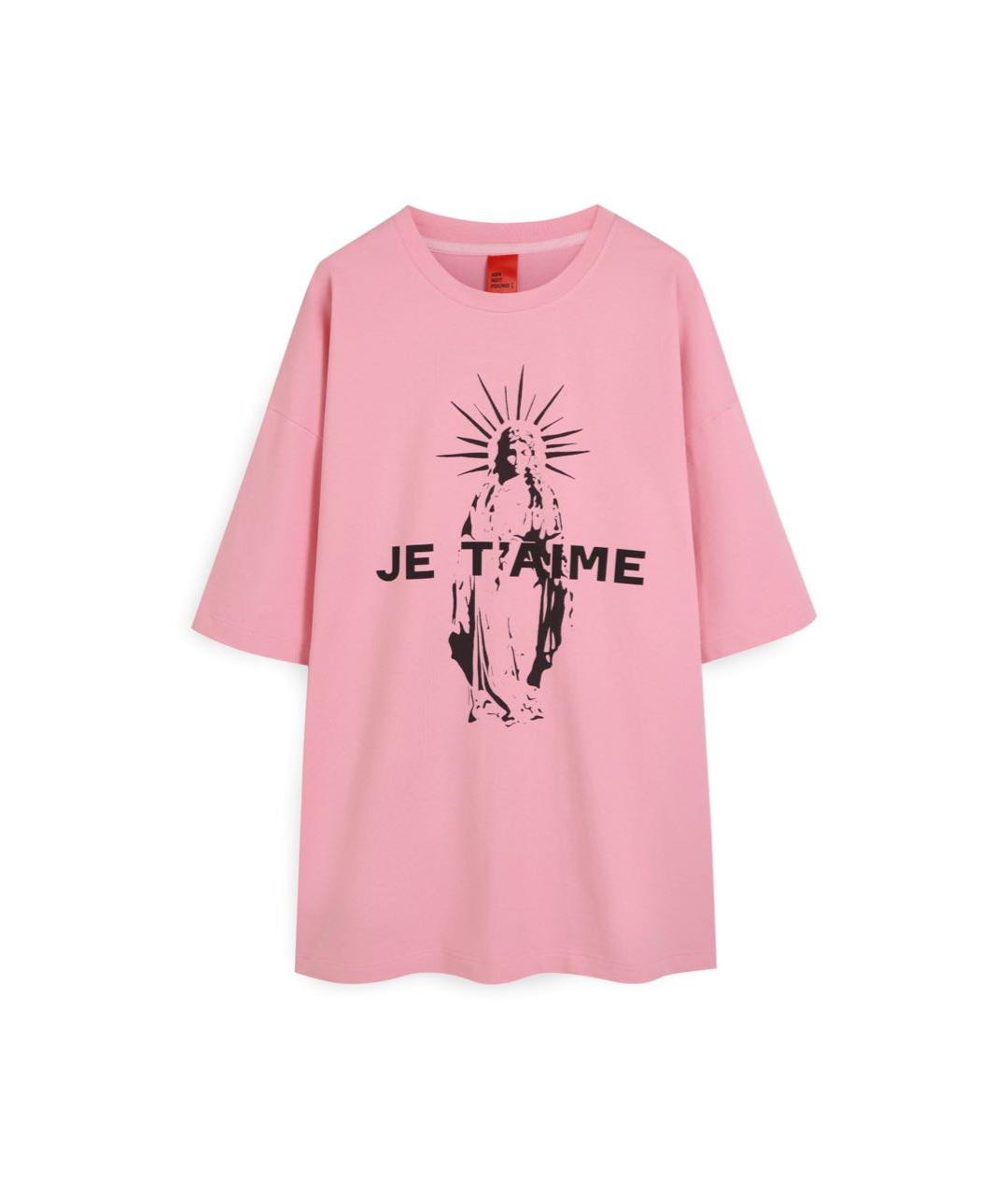 404NOTFOUND Розовая хлопковая футболка, фото 8