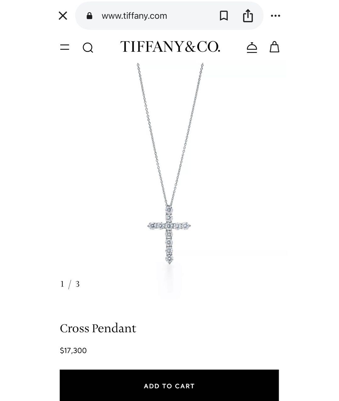 TIFFANY&CO Белое платиновое колье, фото 7