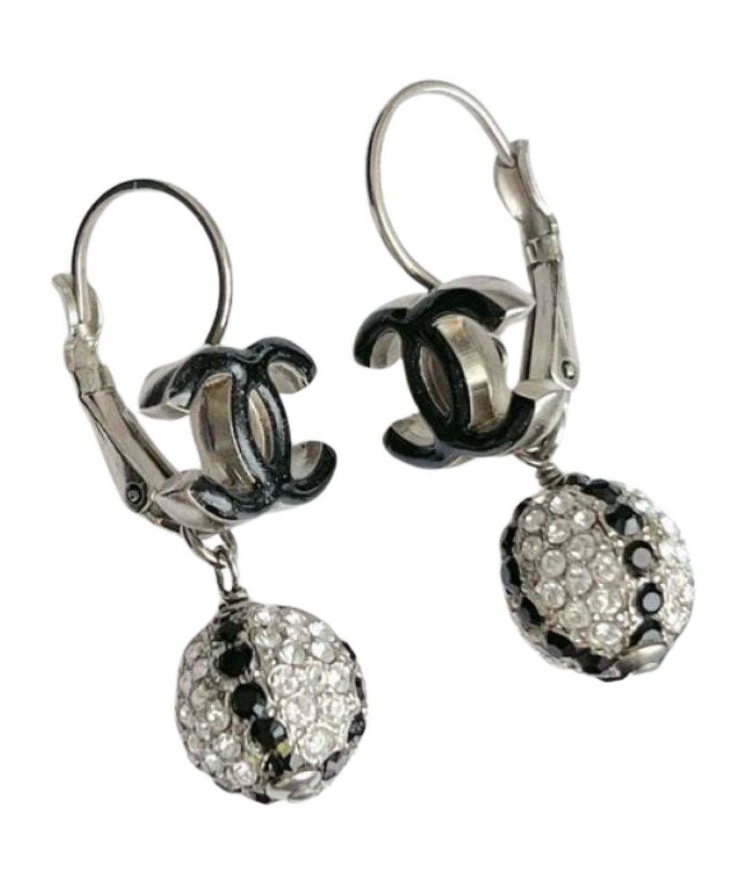 CHANEL Серебряные металлические серьги, фото 1