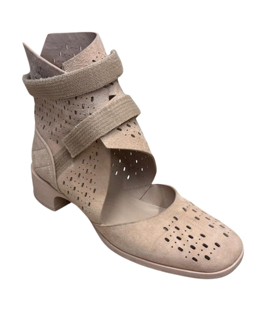 CHANEL Розовые замшевые ботильоны, фото 1