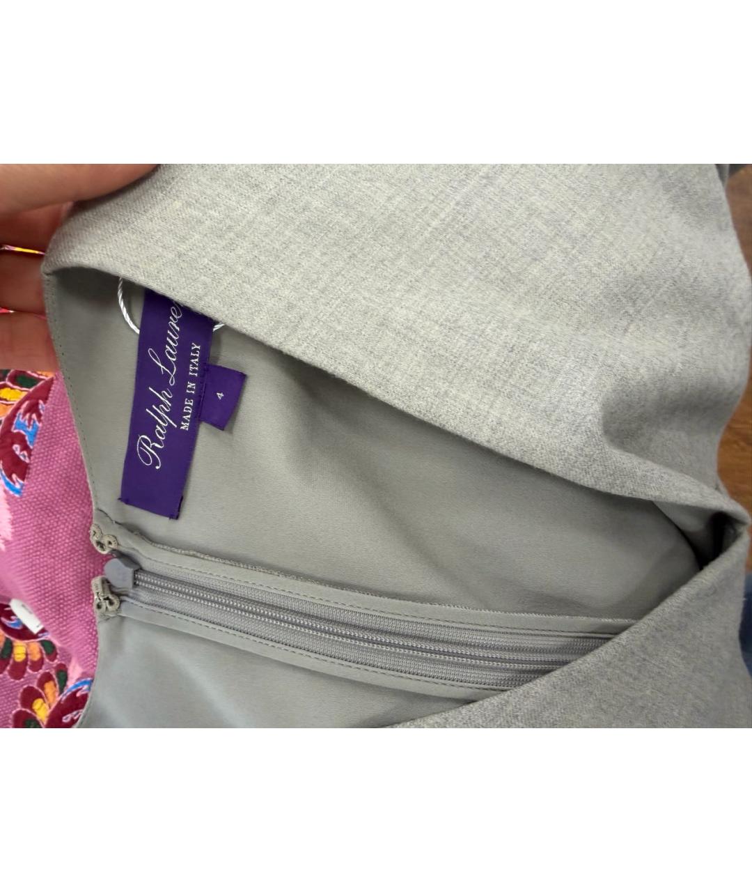 RALPH LAUREN Бежевое шерстяное повседневное платье, фото 3