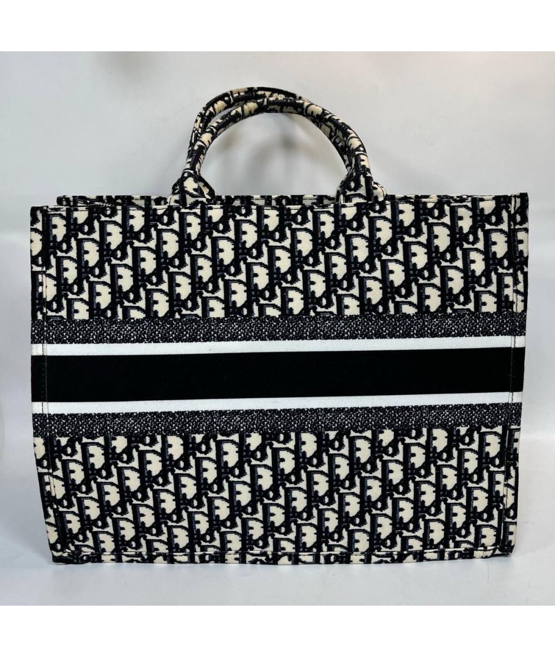 CHRISTIAN DIOR Синяя жаккардовая сумка тоут, фото 2