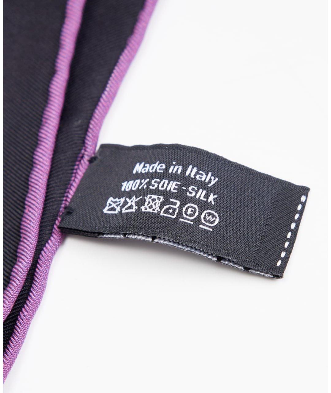 CHANEL Черный шелковый платок, фото 2