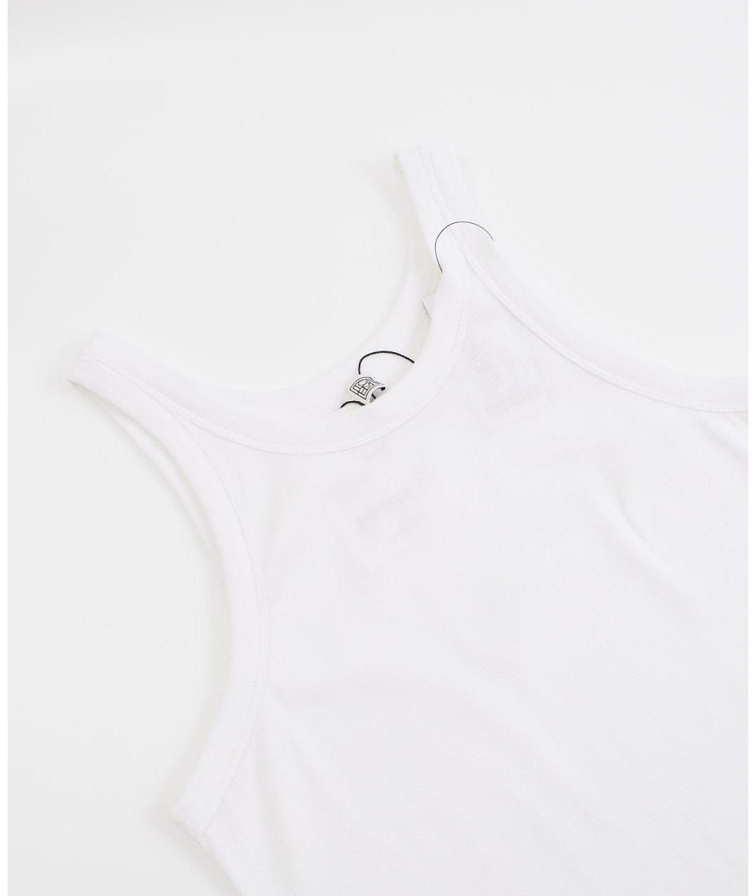 TOTEME Белая хлопковая майка, фото 4