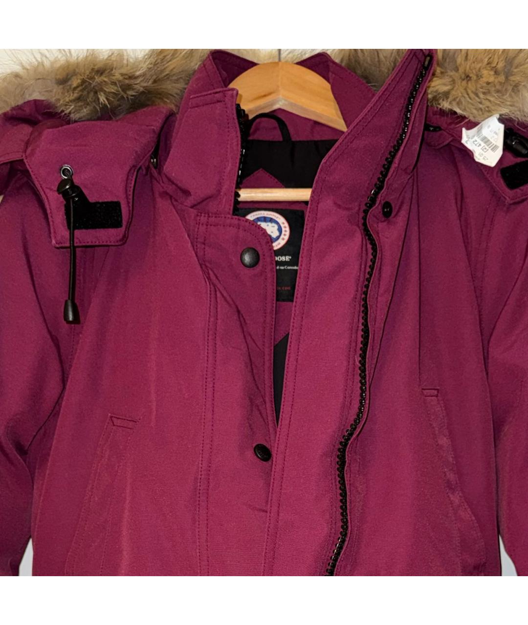 CANADA GOOSE Бордовая полиэстеровая парка, фото 4