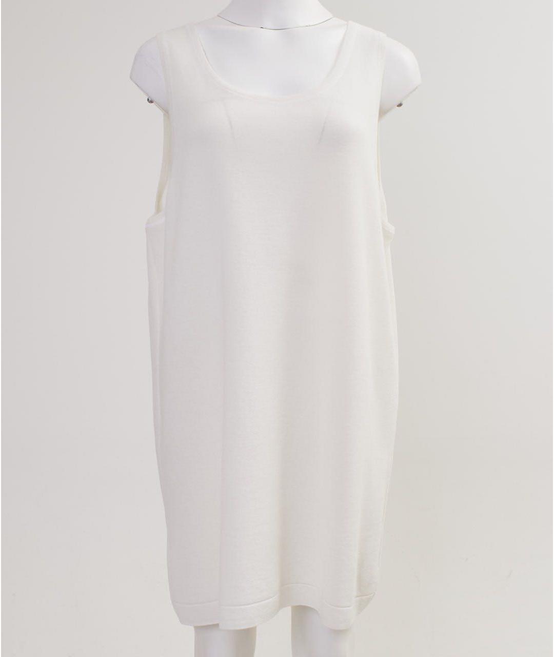ALAIA Белое льняное повседневное платье, фото 5