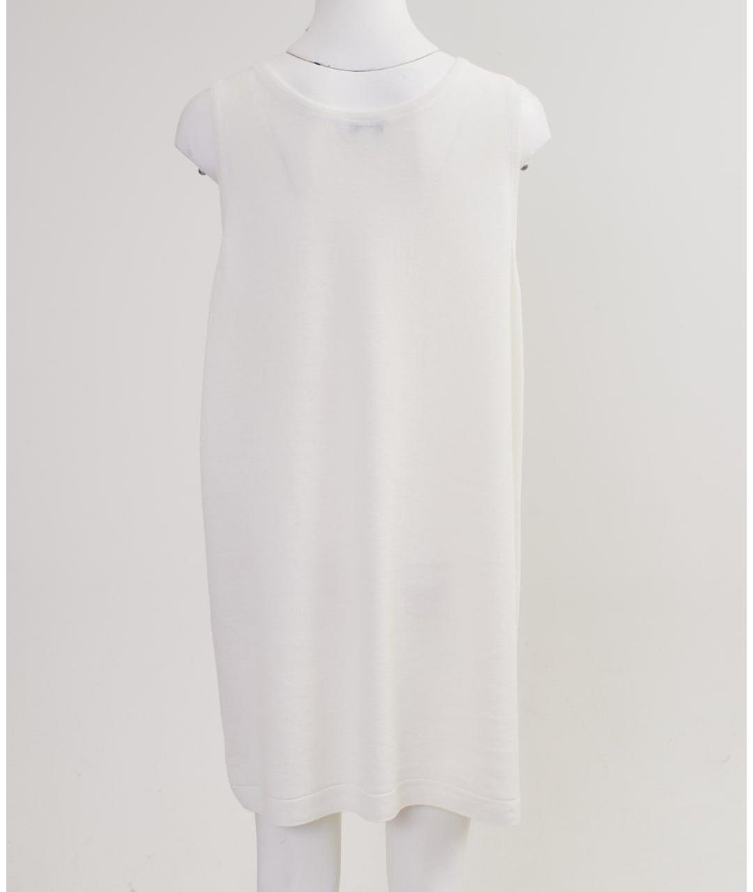ALAIA Белое льняное повседневное платье, фото 2