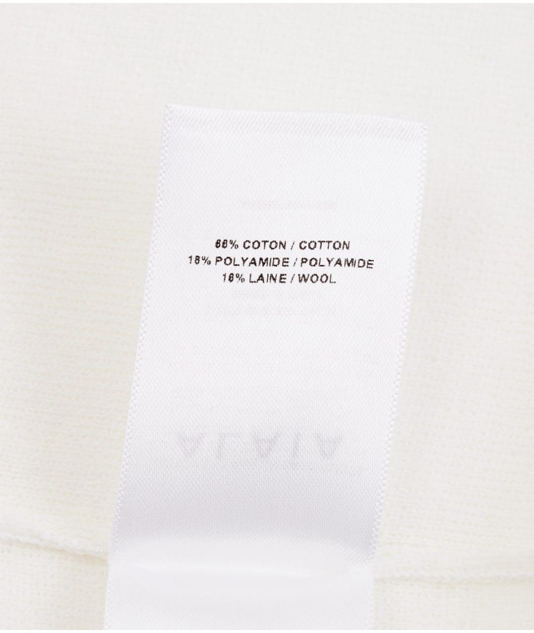 ALAIA Белое льняное повседневное платье, фото 3