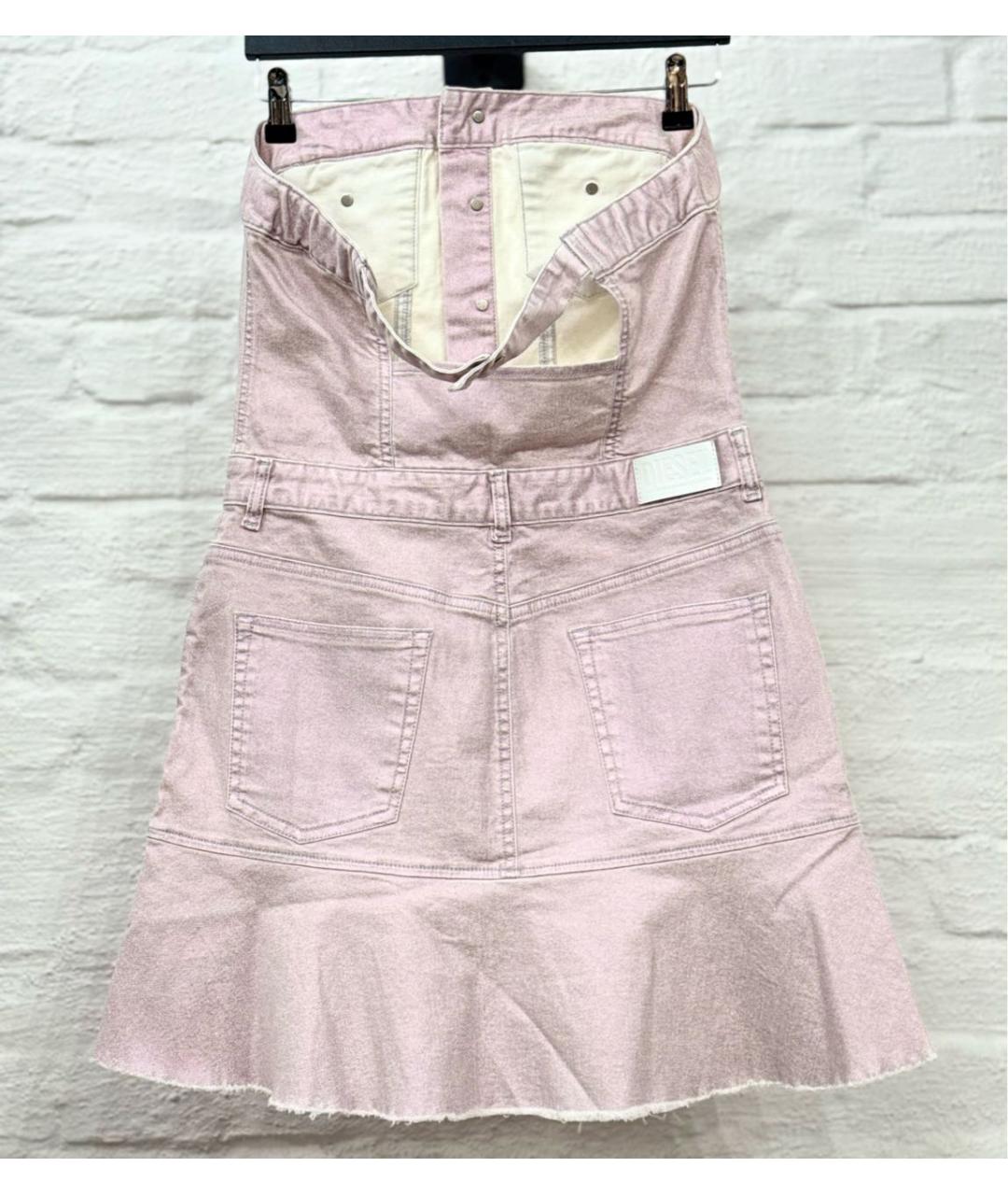 DIESEL Розовый хлопковый сарафан, фото 5